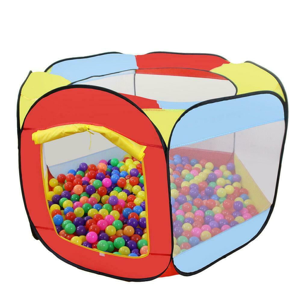 New Indoor Outdoor Kids Play House Easy Folding Ball Pit Hideaway Tent Play Hut 