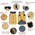 thumbnail image 3 of Chaqueta reflectante para perros, abrigo para perros, chaleco acolchado cálido, chaqueta para cachorros con forro polar, XS, 3 of 4