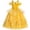 Dress, variant on Bulala Princess Dress for Girls Costume Kids Off Shoulder Layered Toddler Halloween Cosplay Birthday Party Outfit up Yellow 120 cm 5-6 Years