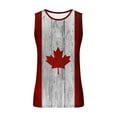 thumbnail image 3 of Men Casual Fashion Gradation Printing Pullover Round Neck Sports Tank Tops, 3 of 4
