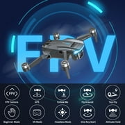 GPS Drone F194 with Camera for Adults 4K , AUOSHI Foldable Drone for Beginners with Auto Return Home, Optical Flow Positioning, Follow Me, Brushless Motor, 2 Batteries