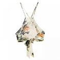 thumbnail image 4 of Femmes Été Longue Robe Maxi Croiser Dos Nu Boho Licol Floral Print Parti Robes de Plage, 4 of 9