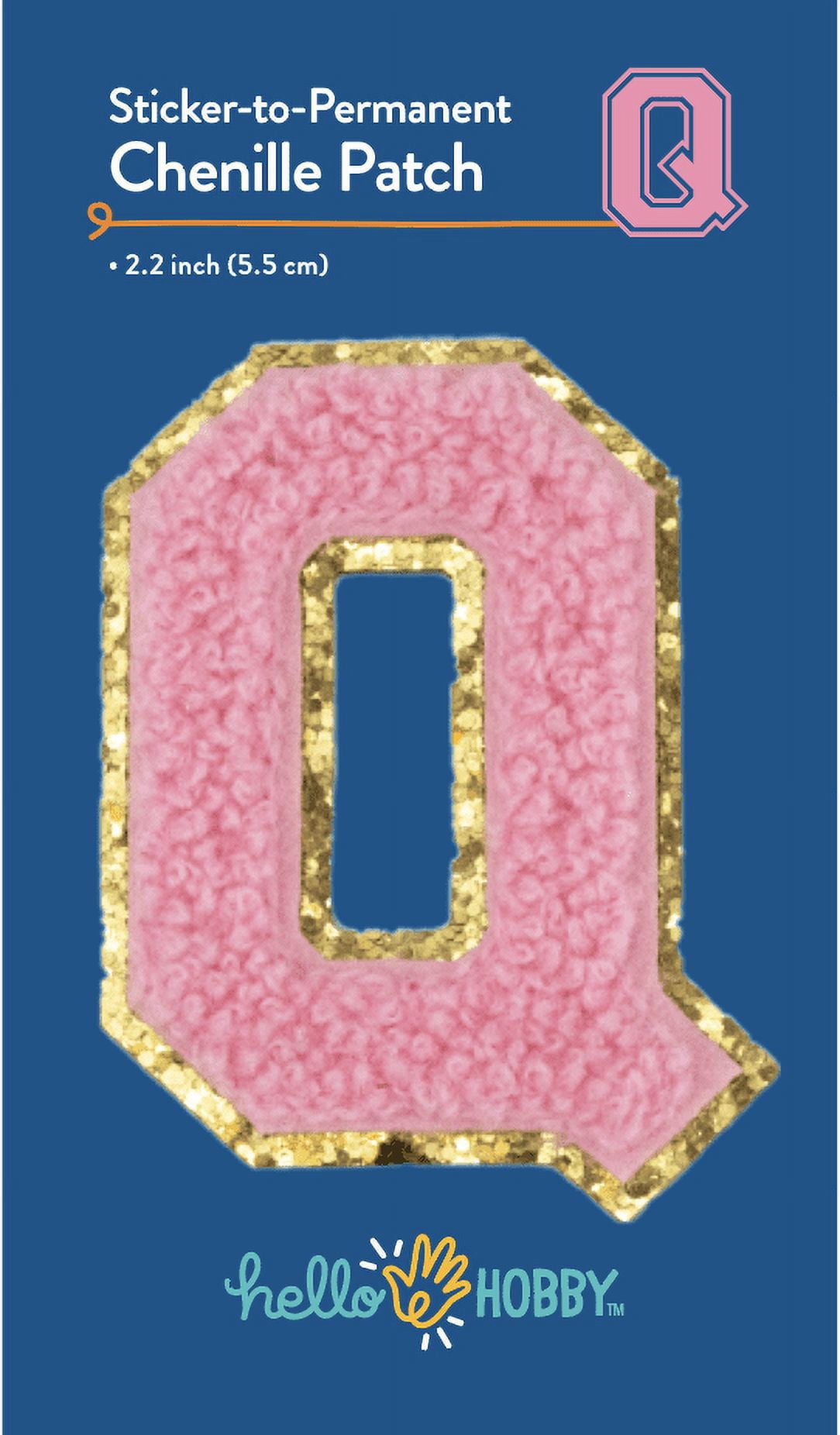 (6 pack) Hello Hobby Chenille Q Pink Patch