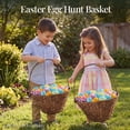 thumbnail image 6 of Best Choice Products Easter Basket, Large Woven Easter Basket for Kids w/ Collapsible Handle, Tapered Shape - Chestnut, 6 of 8