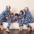 thumbnail image 2 of New Arrivals 2023 Mother Daughter Father Son Matching Pajamas Set Cute Ear Hooded Snowman Print Jumpsuit Romper Xmas Family Look, 2 of 3