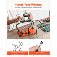 thumbnail image 4 of Magnetic Helping Hands Soldering Station with 3X LED Magnifier & 4 PCB Holders - 2-in-1 Adjustable Lighted Soldering Aid for Electronics Repair & DIY Projects, 4 of 7