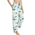 thumbnail image 6 of Salouo Sea Turtle Print Women's Pajama Pants Casual Loose Sweatpants PJs Flowy Pants Drawstring Palazzo for Women Wide Leg Pants Lounge Pajama -XX-Large, 6 of 8