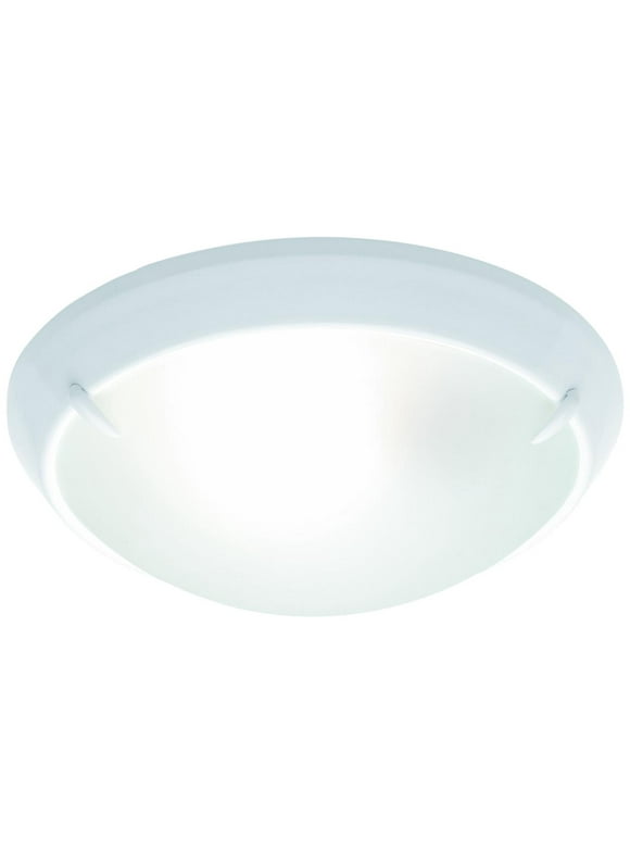 Mainstays 12-inch 1-Light Indoor Flush-Mount Ceiling Light, White Finish