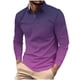 thumbnail image 2 of Blusa y camisa de manga larga con cuello vuelto para hombre, informal, con cuello vuelto, estampado, para fitness, deportiva, de manga larga, de poliéster, 2 of 5