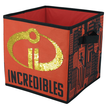 The Incredibles Reversible 2 Pack Sequin Storage Cube