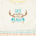 thumbnail image 4 of Inktastic Life is Better at the Cabin, Deer Antlers, Camping Girls Baby Dress, 4 of 5