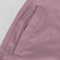thumbnail image 6 of Stamzod Work Pants Women Clothing Summer Solid Color Slim Fitting Cropped Pants with Pocket Casual Oversized High Waistd Capri Pants for Women Pink XL, 6 of 6