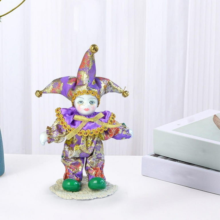 Small porcelain on sale clown dolls