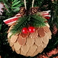 thumbnail image 3 of Bewildely 6 piezas bolas de Navidad Navidad chimenea pared techo colgante Año Nuevo atmósferas decoración colgante interior relleno Kits de decoración para fiestas tipo 3 Bewildely HA070115-03, 3 of 6