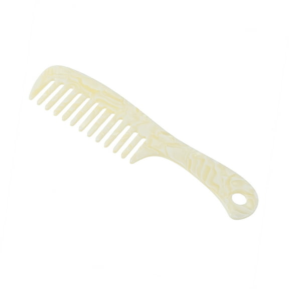 Unique Bargains 1 Pc Hair Comb Wide Tooth Anti-Static Hair Supplies for Wet and Dry Beige
