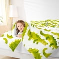 thumbnail image 4 of Castle Fairy Cartoon Green Crocodile Twin Comforter Sets,Cartoon Animal Bedding Set, 4 of 8