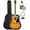 Sunburst w/ Gig Bag, variant on Fender FA-25 Dreadnought Acoustic Guitar - Saphire Blue w/ Gig Bag