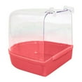 thumbnail image 1 of Bird Bath Box Parakeet Shower Caged Parrot Bathing Tub Accessory Bathing Tub Bathtub Shower Box Hanging Cage Decor 1pc, 1 of 8