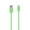 Green, variant on Micro USB/V8/V9 Round USB Data Charger Cable 6 Feet