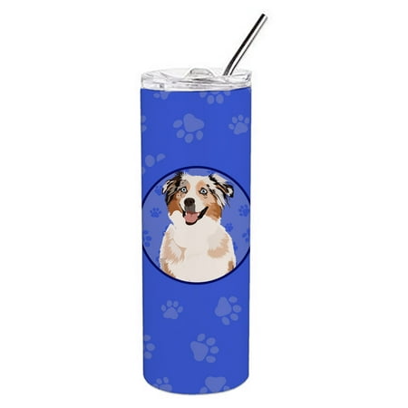 

Australian Shepherd Red Merle Tricolor #2 Stainless Steel 20 oz Skinny Tumbler 3 in x 8.25 in