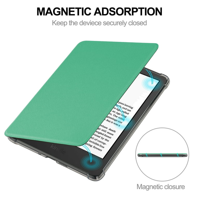 Folio Flip Case for Amazon Kindle 11th Generation 2022, Clear Soft