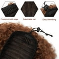 thumbnail image 7 of SEGO Short Afro Curly Puff Ponytail Synthetic Hair Extensions Fluffy Synthetic Drawstring Hair Bun Messy Updo Hairpiece for Women, 7 of 7