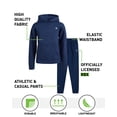 thumbnail image 2 of RBX Boys' Pants Set - 2 Piece Fleece Hoodie Sweatshirt and Hybrid Tech Jogger Pants - Casual Clothing Set for Boys (8-12), 2 of 6