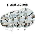 thumbnail image 3 of QCQHDU 12" Vintage Rustic Indoor Decorative Wall Clock, Silent Non-Ticking, 3 of 7