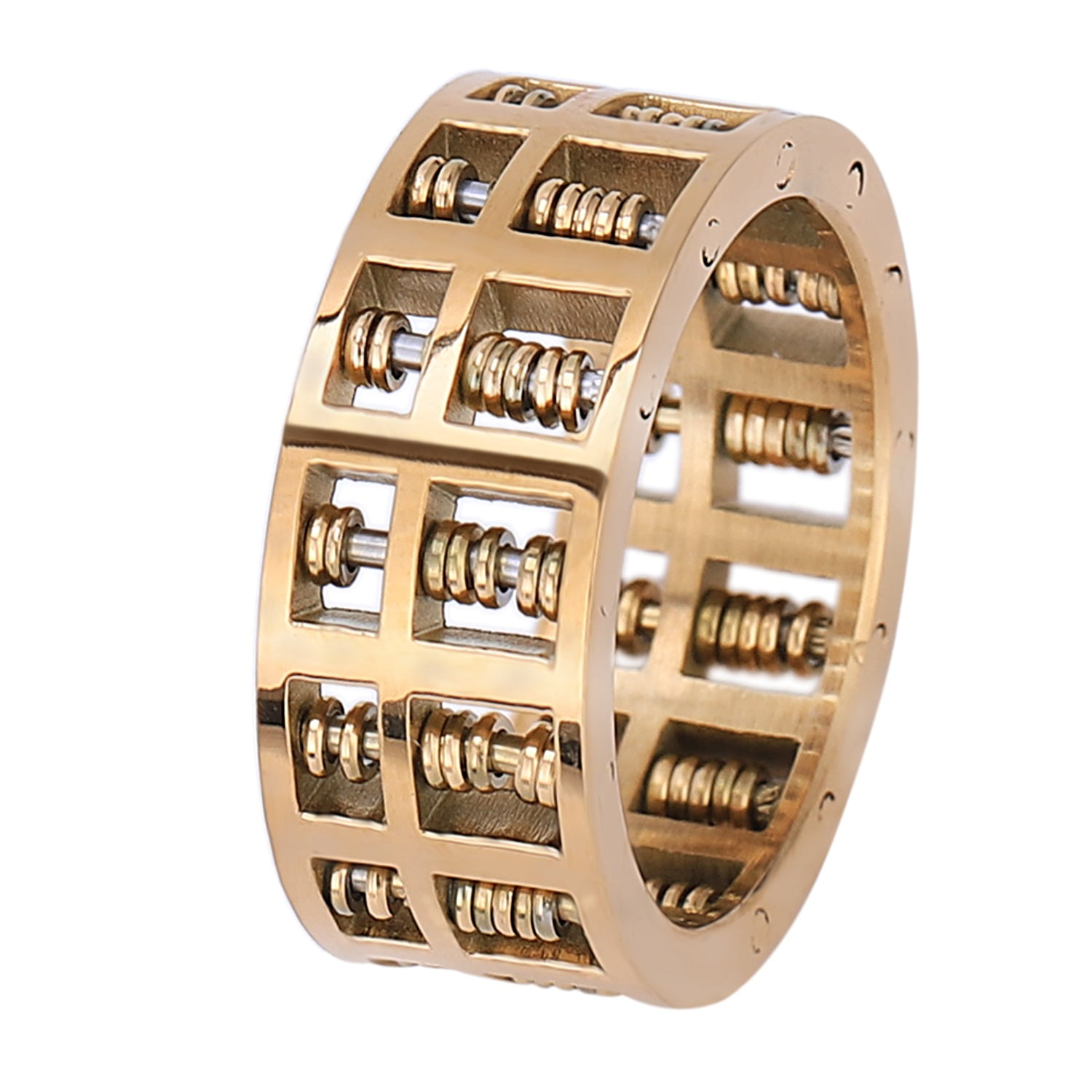 Monumentaal Koninklijke familie lens Abacus Ring For Men Math Number Jewelry Stainless Steel Charm Rings Gifts  (Gold,65(20.7)) - Walmart.com