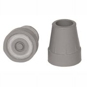PCP Replacement Crutch Tips (Pair), Grey, Small