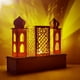 thumbnail image 4 of Adorno de madera Eid Mubarak, suministros para fiestas, decoración de mesa LED para fiestas de festivales Palacio Real, 4 of 9