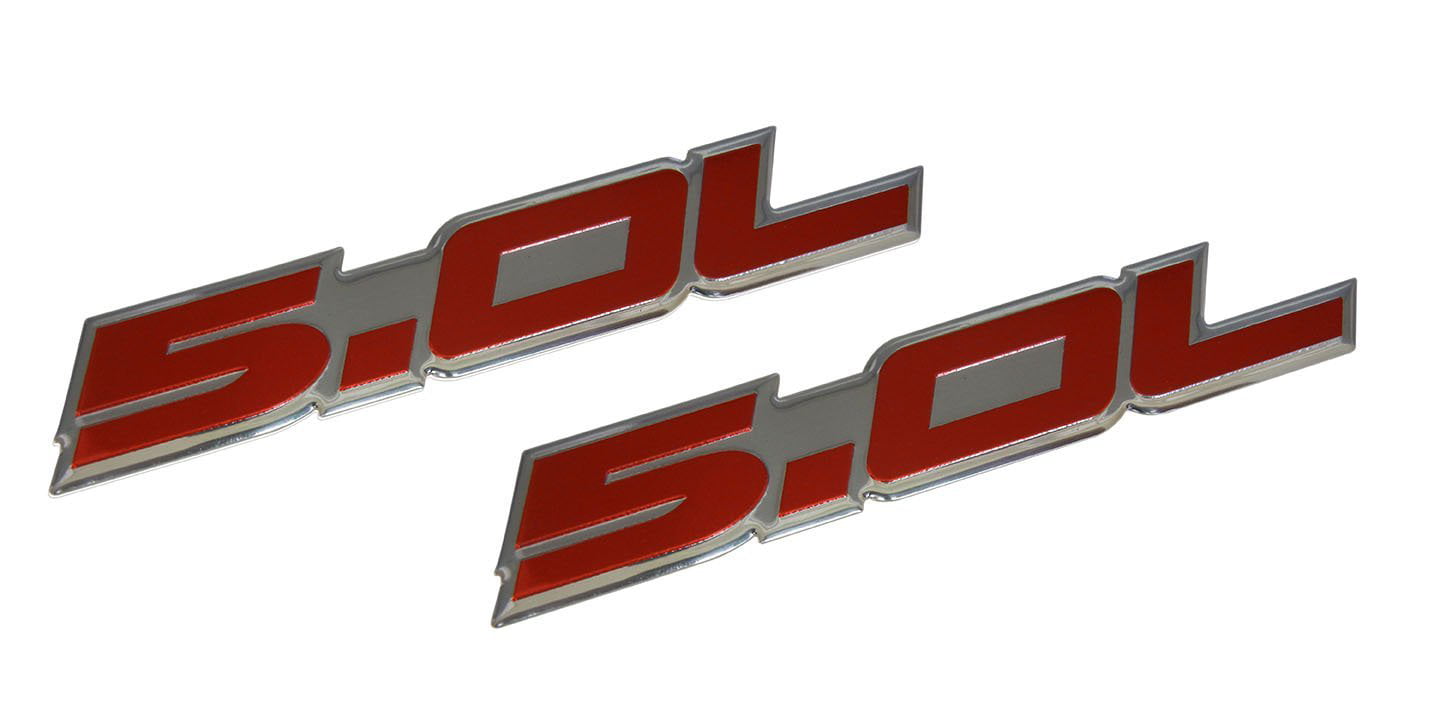 Red/Chrome GT Logo Engine Sport Car Trunk Badge Emblem Decal 3M Sticker