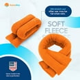thumbnail image 5 of SunnyBay Microwave Heating Pad, Microwavable Cold or Heated Neck and Shoulder Wrap, Wheat-Filled Weighted Beanbag Pack for Moist Hot or Cold Therapy, 26x5 Inches, Orange, 5 of 15