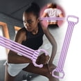 thumbnail image 1 of Resistance Bands For Back Workout Stretching Exercise Yoga Fitness Training Strength Home Gym Memory Foam Bolster Yoga Rectangular Yoga Belt for Stretching Yoga Material Yoga Stretching Belt Yoga Set, 1 of 6