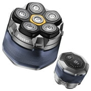 Prozing Head Shaver for Bald Men, Magnetic Electric Razor for Men, Rechargeable Cordless Electric Shaver Blue