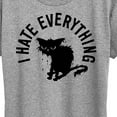thumbnail image 3 of Instant Message - I Hate Everything Cat - Women's Short Sleeve Graphic T-Shirt, 3 of 6