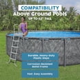 thumbnail image 4 of Bestway Flowclear 52 Inch Heavy Duty Metal A Frame Above Ground Pool Ladder, 4 of 11