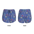 thumbnail image 5 of Lsque New-York City Printed Women's Running Shorts with Liner Pockets,Elastic Quick Dry Workout Athletic Gym Yoga Shorts,Womens High Waist Shorts-Medium, 5 of 9