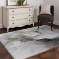 thumbnail image 4 of Grey Ombre Marble Area Rugs 2.7x5 for Living Room, Gray Marble Crack Abstract Modern Non Slip Washable Rug Runner, Low Pile Indoor Floor Carpet Mat Bathroom Rugs for Bedroom, Kids Room, 4 of 9