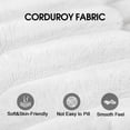 thumbnail image 6 of MAYEERTY 78.8" 2-Seat Corduroy Sofa, Feather-Filled Cushion Modular Design, Full Sponge Support No Wooden Frame, No Assembly, White, 6 of 7