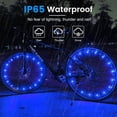 thumbnail image 4 of AMERTEER Spoke Light LED Bike Wheel Spoke Lights Wheel LED Bicycle Wheel Accessory Light IP65 Waterproof Bike Wheel Decorative Light Multi-Color Safety Tyre Flash Lamp Bicycle Light Strip, 4 of 7