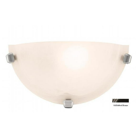 Access Lighting 20417-ORB-ALB Mona Appliques Murales en Verre Albâtre 1 Lumière - Bronze Huilé