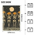 thumbnail image 2 of FORMRS 1-Subject Spiral Notebook 8" x 5" College Ruled 60 Refillable Sheet, 2 Pack, Beige Halloween Skeleton, 2 of 7