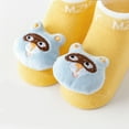 thumbnail image 4 of Cathalem Baby Socks Girl Newborn Baby Non-Skid Walking Sock Shoes, Baby Shoes&Sneakers, Gifts for Newborn Infants Toddlers (Yellow,6-12 Months), 4 of 6
