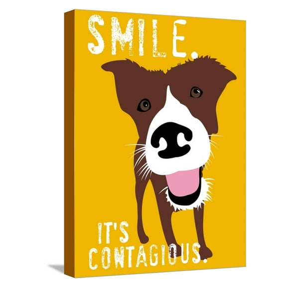 Art.com Smile Stretched Canvas Print Wall Art by Ginger Oliphant, 12" x 16"