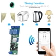 thumbnail image 4 of interruptor inteligente,Módulo de Interruptor Tuya Wifi + Bluetooth Interruptor Inteligente de 2 Vías Dc5-32V Tomshoo Control remoto de metal de 2 vías más cuatro botones, 4 of 7