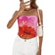 thumbnail image 1 of Top de Tubo Sin Tirantes con Estampado Floral PRETTYGARDEN 2025 Talla L, 1 of 8