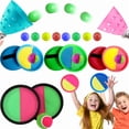 thumbnail image 2 of Sticky Toss & Catch Ball Set för barn - Utomhus strandleksak för familjekul och interaktion mellan föräldrar och barpink 18.5cm 1RQ, 2 of 5
