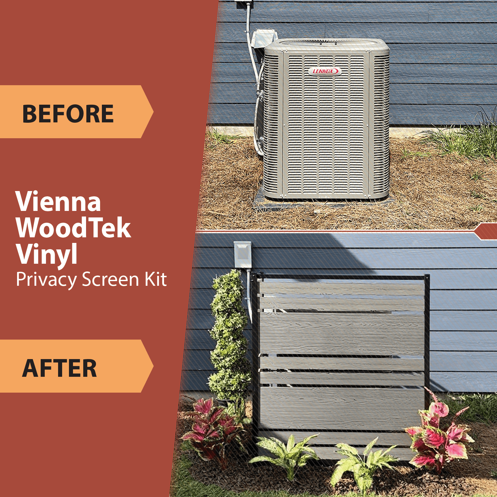 48in H x 40in W (2 Panels) No Dig Enclo Vienna Charcoal