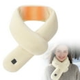 thumbnail image 3 of 1PC USB Powered Heated Scarf For And Rechargeable Winter Neck Warmer With Adjustable Temperature Chest Workout Microwave Heating Pad for under Desk Elliptical Thrust Fitness Work Out Stuff Hand, 3 of 8